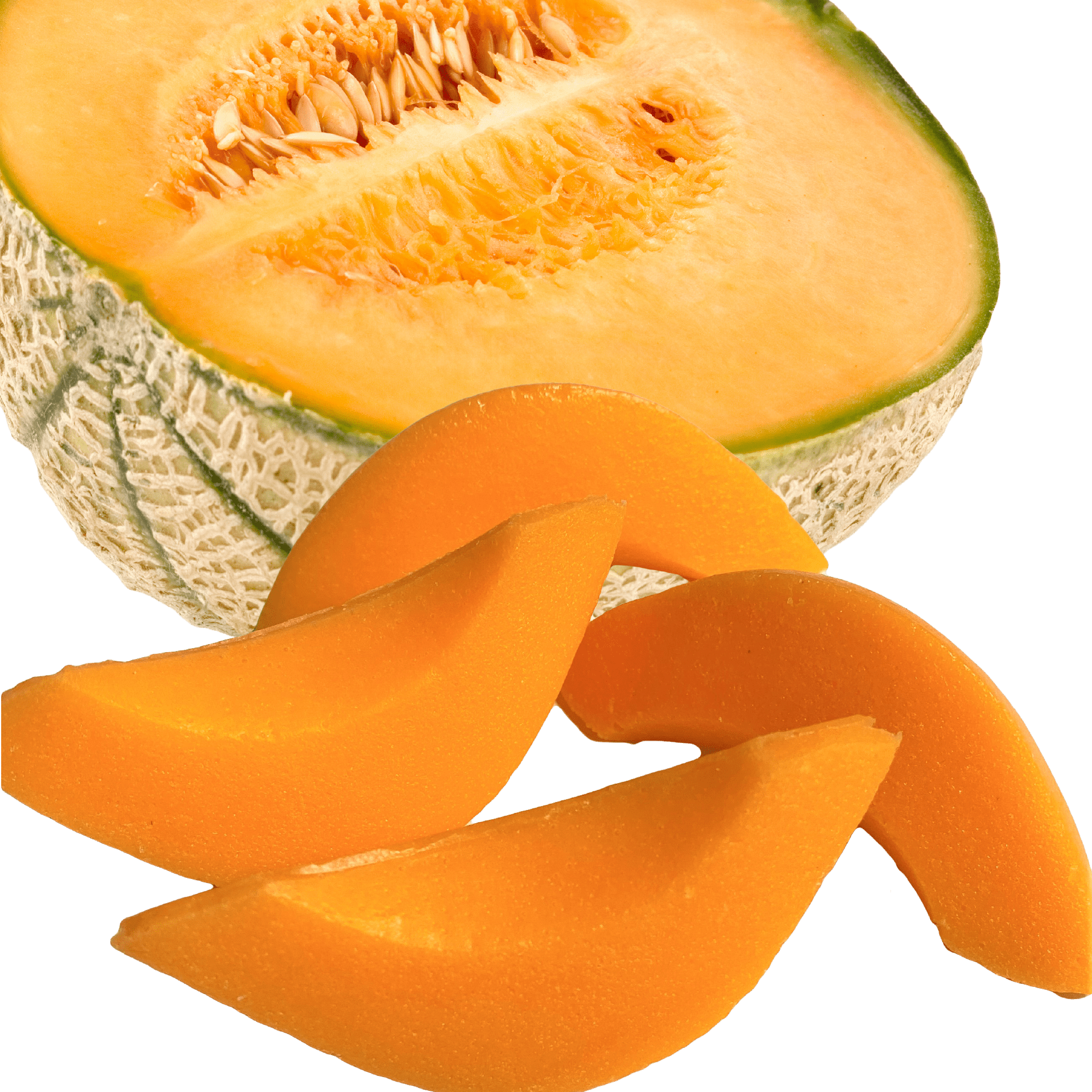 Firmasof Cantaloupe Slices Charms