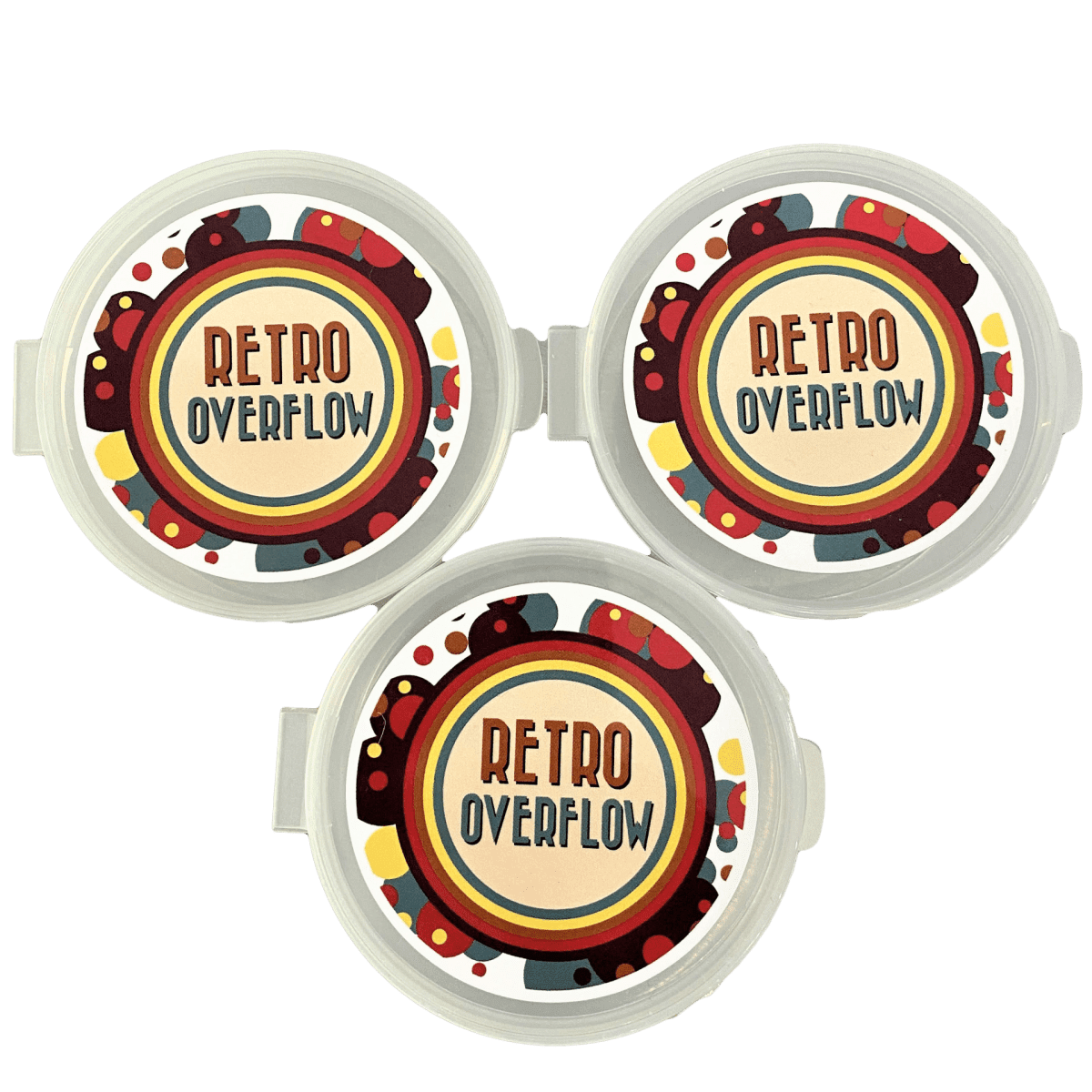 Retro Overflow Containers - Set of 3