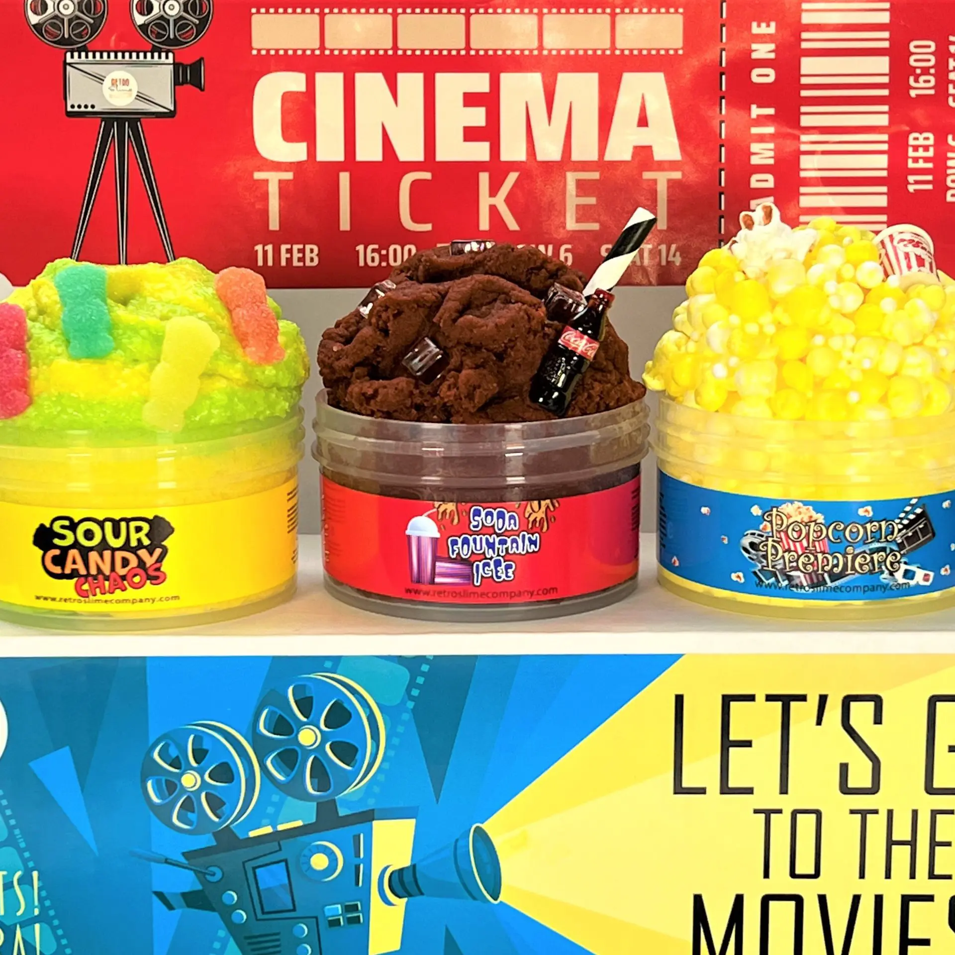 Let's Go To The Movies - Slime Trio Set