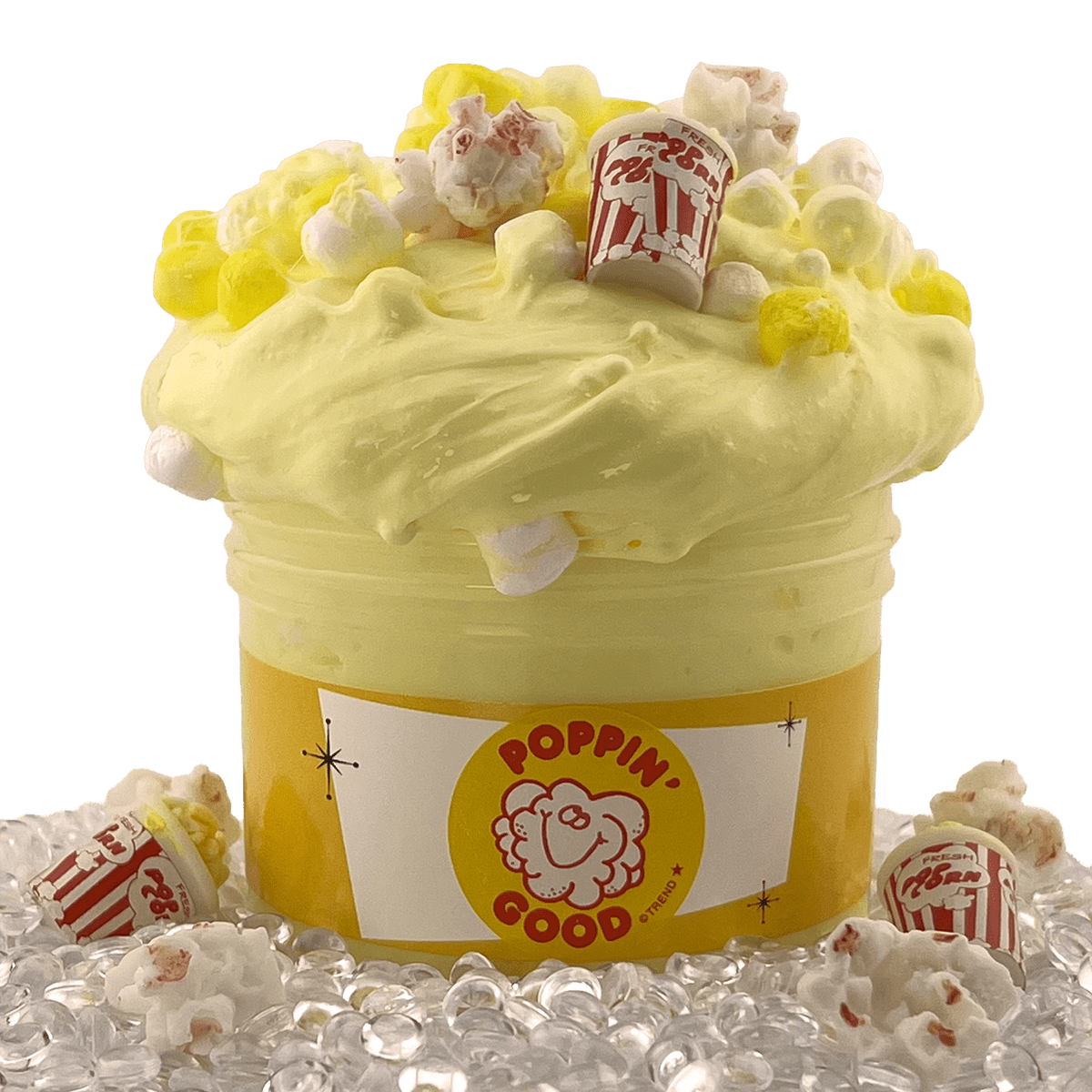 Retro Poppin' Good Popcorn Foam Ball Slime